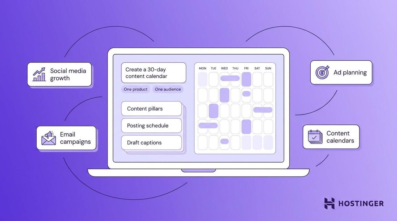 AI agents for marketing sample - Illustration of a marketing planning agent's tasks