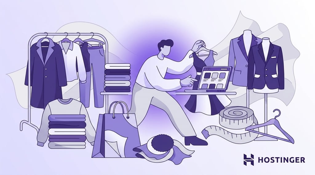 Clothing and fashion store name ideas illustration