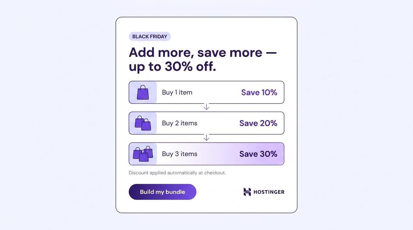 Black Friday bundle discount email