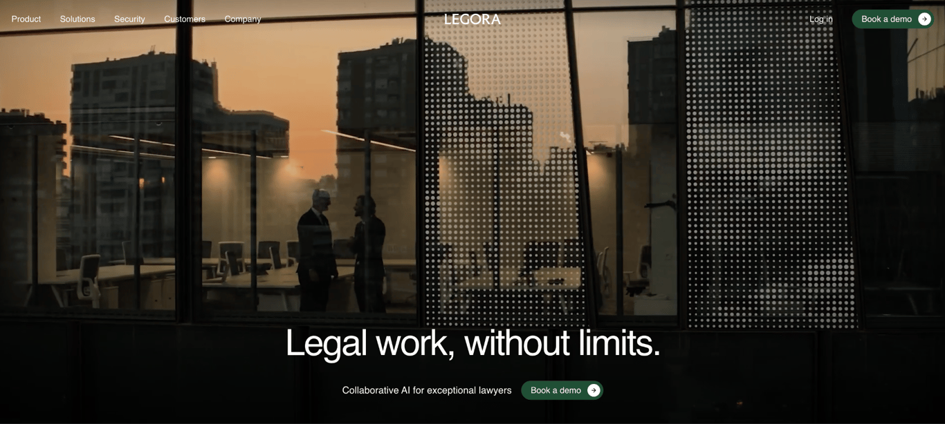 Legora home page