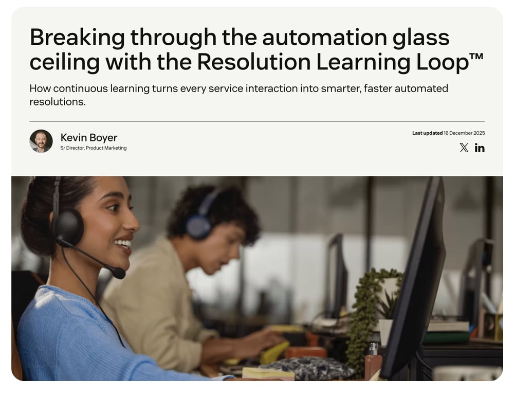 Zendesk’s Resolution Learning Loop blog post