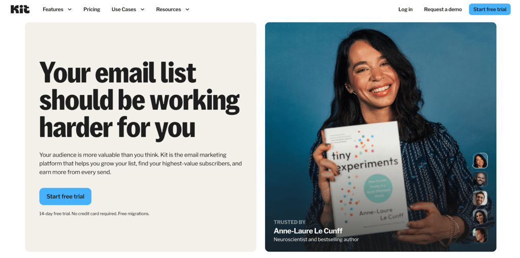 Kit homepage