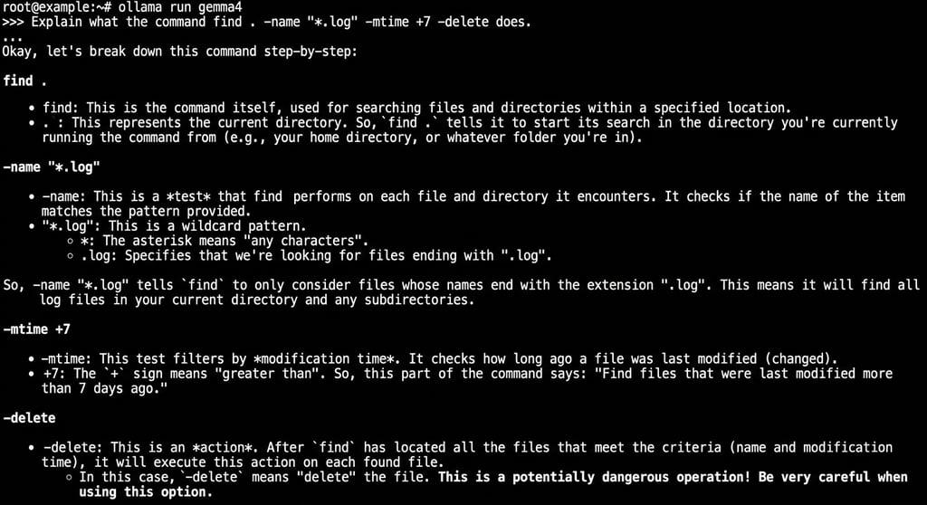 terminal-ollama-run-gemma4 The gemma4 model running on Ollama