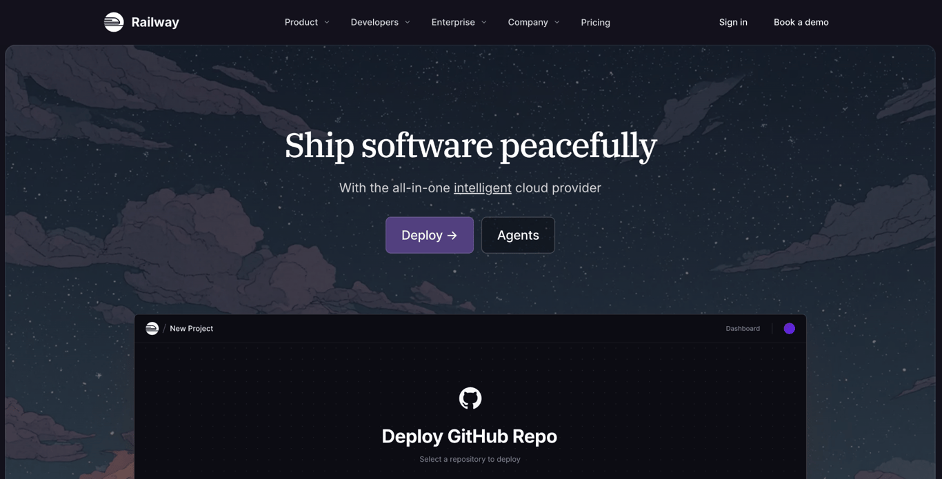 Railway home page