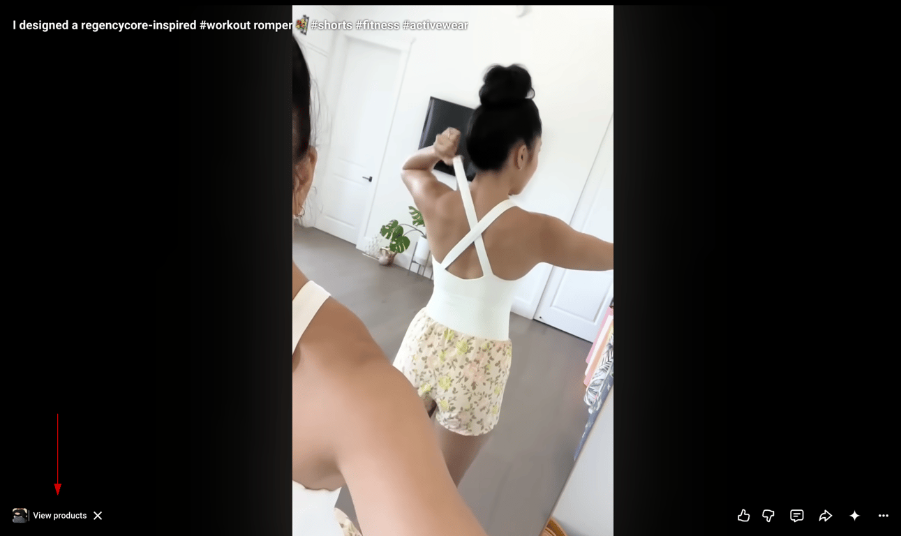 YouTube Shopping - Product tags in YouTube Shorts