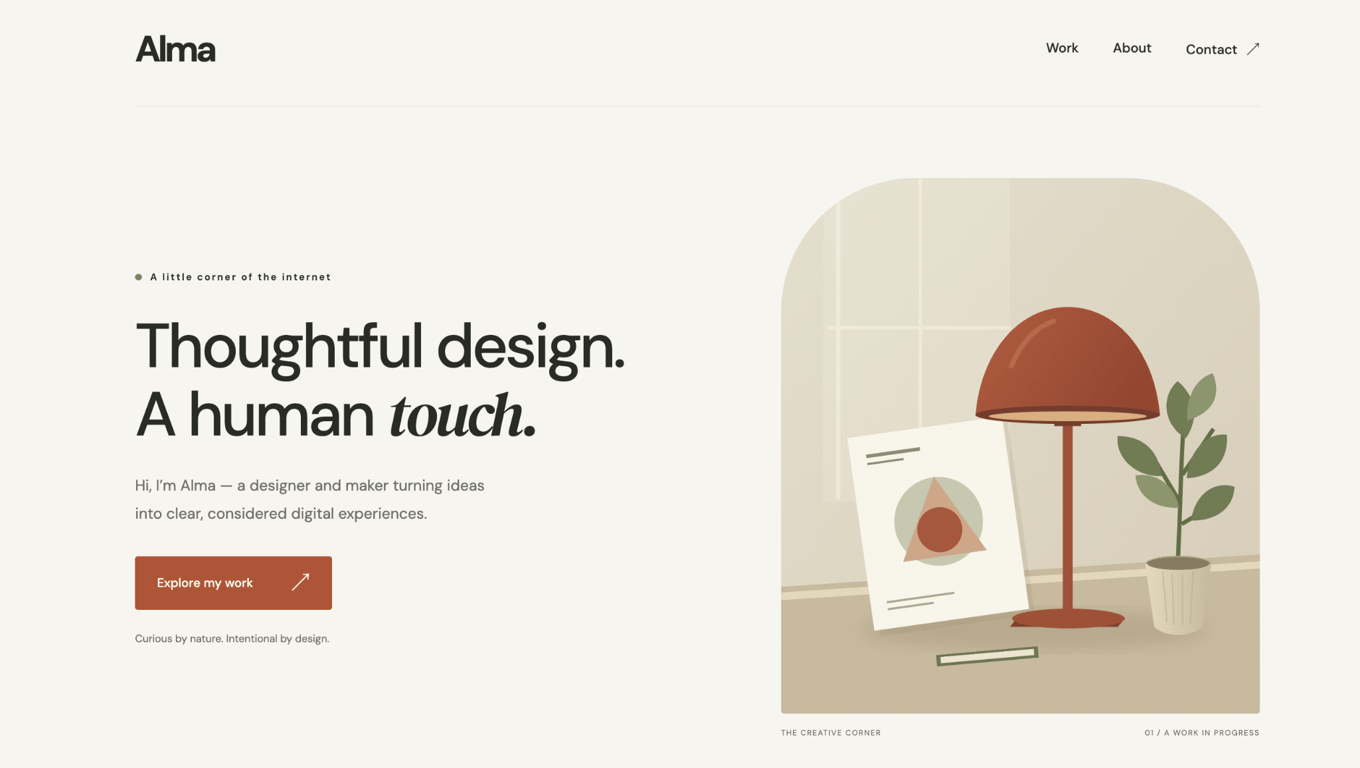 Sample portfolio site that the author used to test the steps