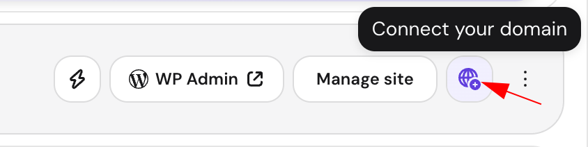 Connect your domain icon in Websites on the Hostinger dashboard