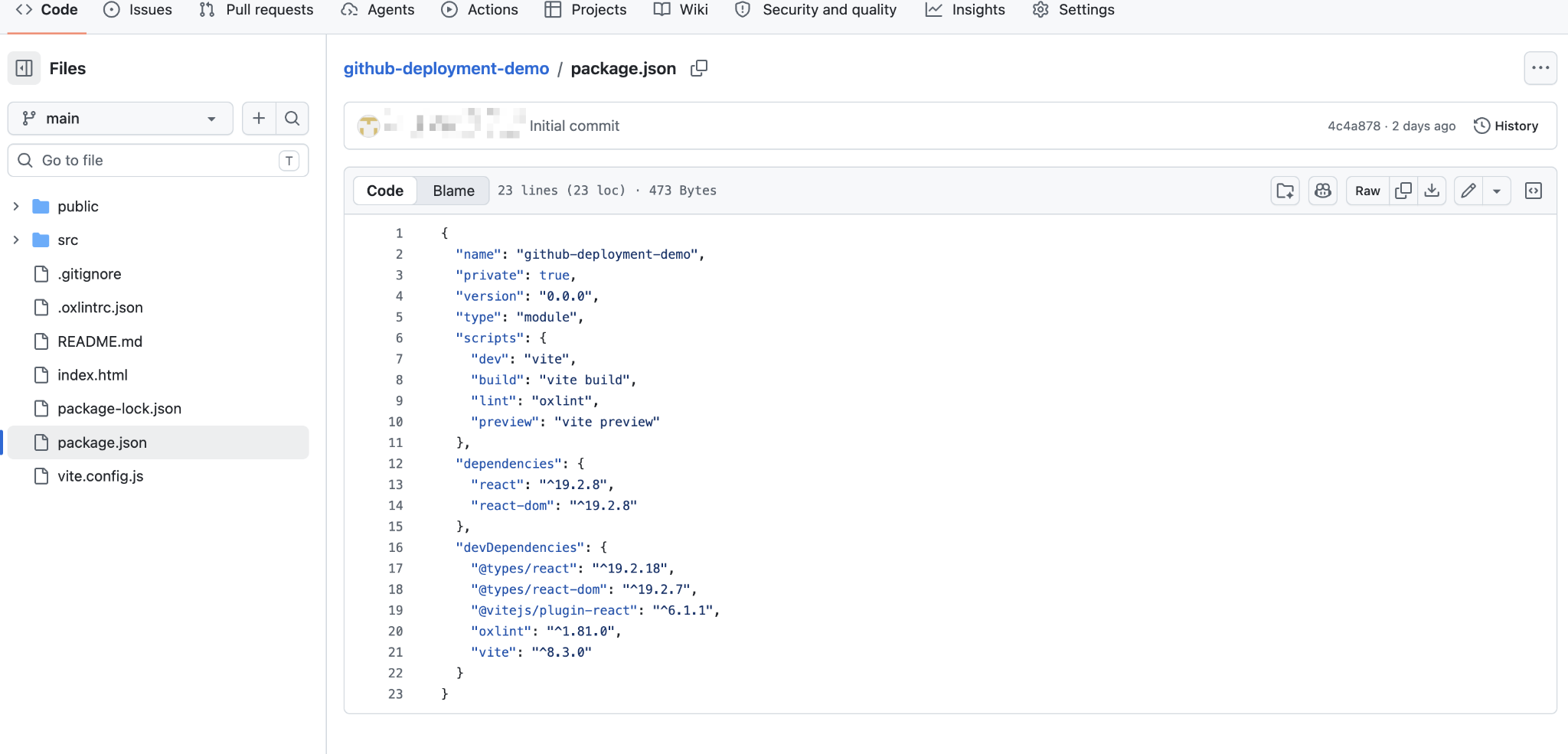 How to deploy from GitHub "vite build" in the scripts section