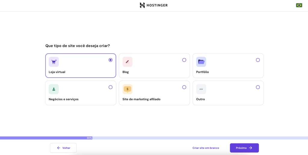 processo de configura&ccedil;&atilde;o de loja virtual woocommerce wordpress no hpanel