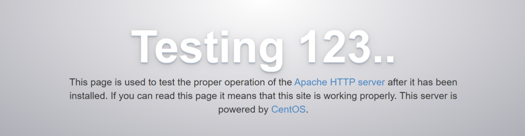 p&aacute;gina de teste do apache