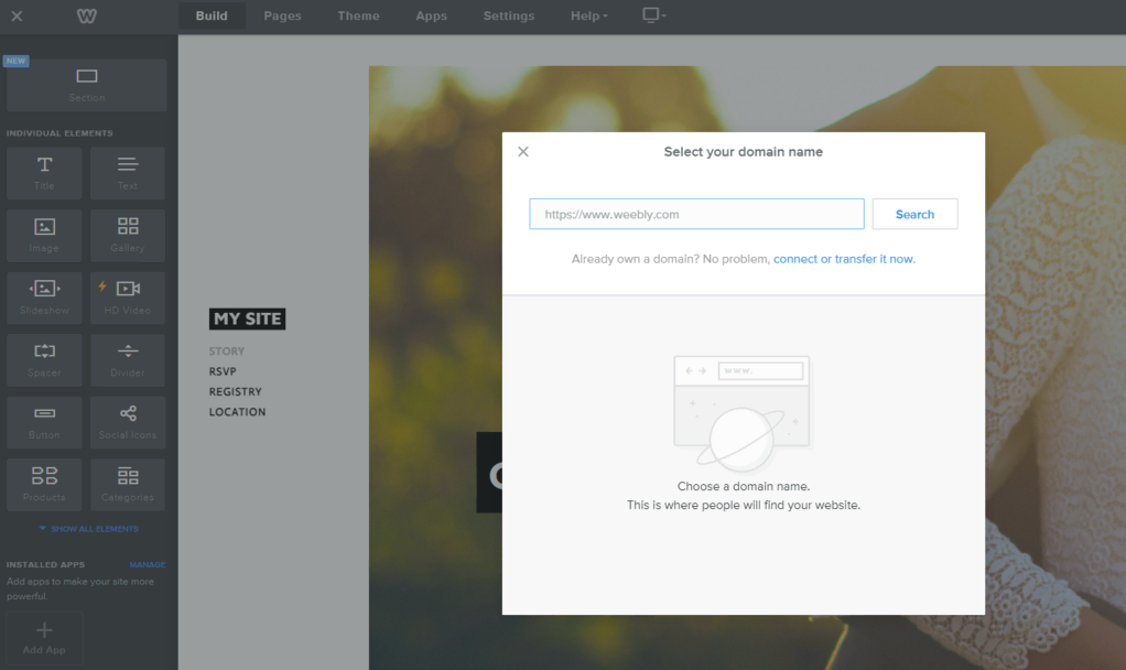 configurando dom&iacute;nio no weebly