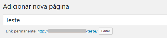 alterar slug de p&aacute;gina wordpress