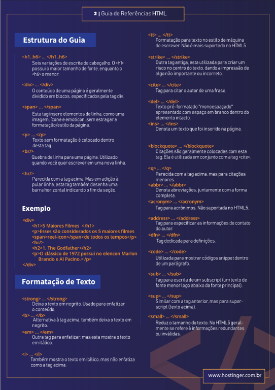 tagsn html de formatação de texto