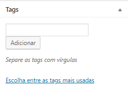 criar tags no wordpress