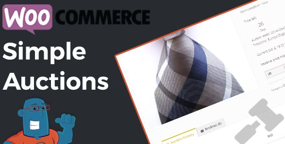 ilustra&ccedil;&atilde;o do plugin woocommerce auctions