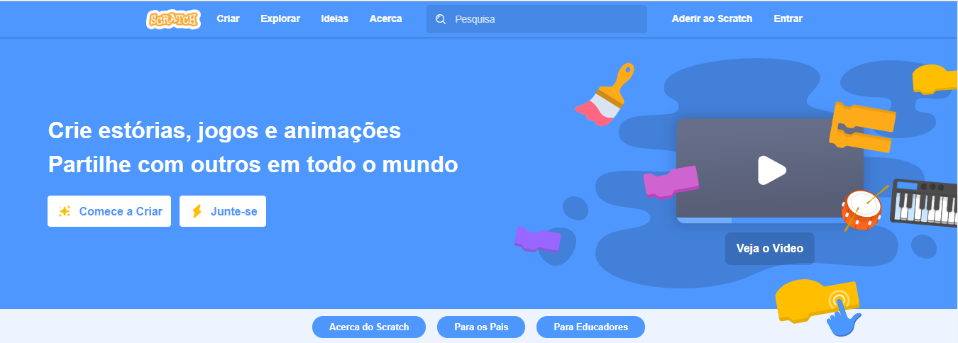 Scracth para ensinar programa&ccedil;&atilde;o para crian&ccedil;as