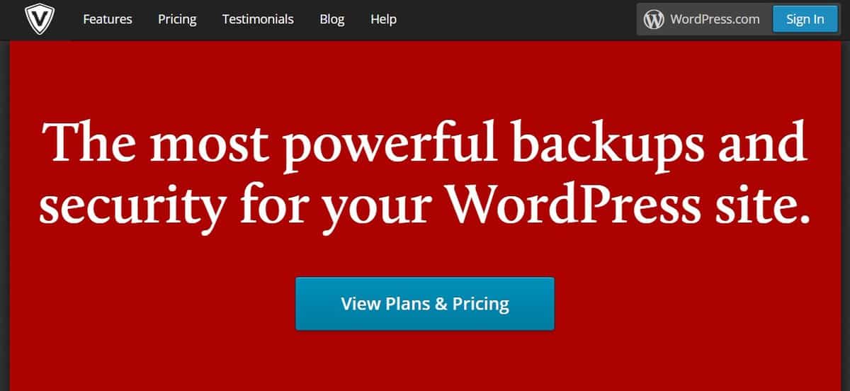 Site do plugin de migração para WordPress VaultPress