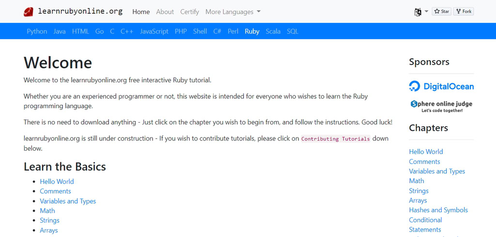 learn ruby online