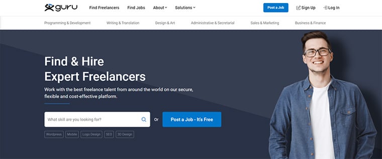 plataforma guru de trabalho freenlancer de desenvolvimento web