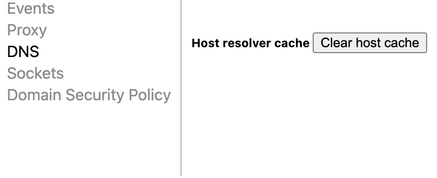 op&ccedil;&atilde;o clear host cache no chrome