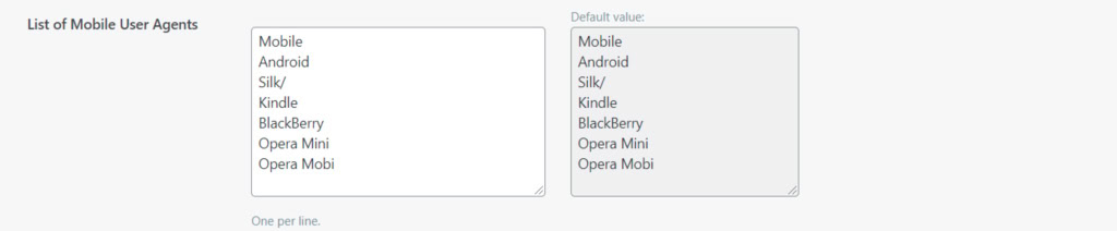 Configura&ccedil;&atilde;o de lista de usu&aacute;rios m&oacute;veis no plugin LiteSpeed Cache
