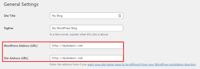 configurações de URL no WordPress