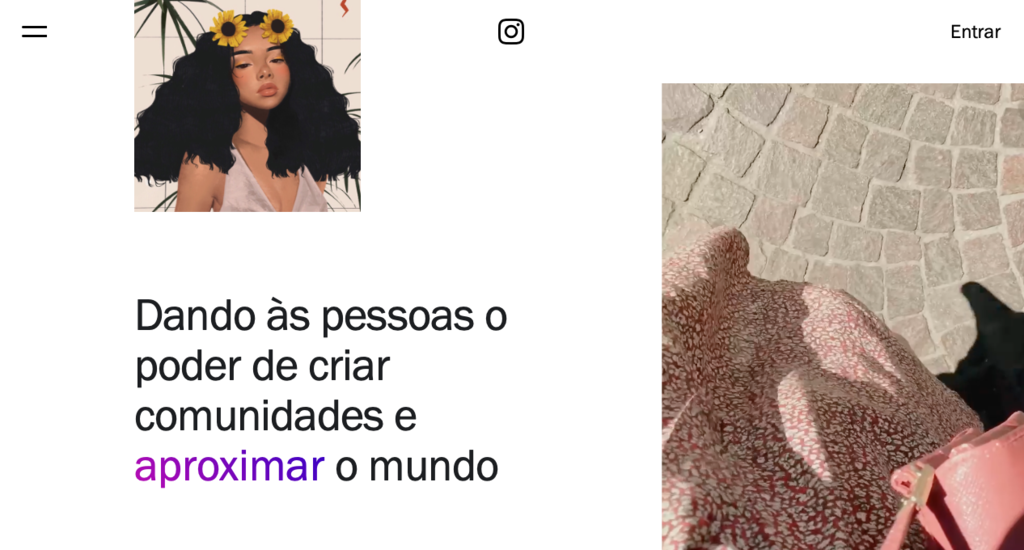instagram página inicial do Instagram