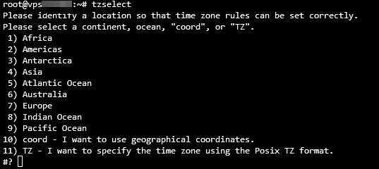 lista de op&ccedil;&otilde;es de fuso hor&aacute;rio no ubuntu