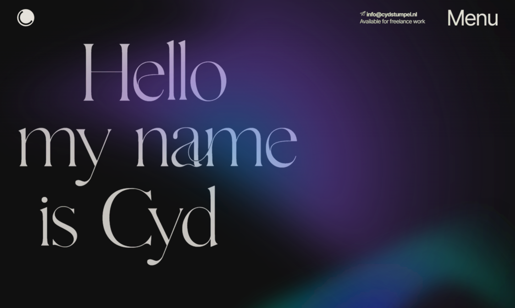 Portfólio desenvolvedor web da Cyd Stumple