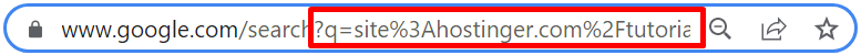 os parâmetros podem aparecer em um URL como resultado de uma pesquisa no Google