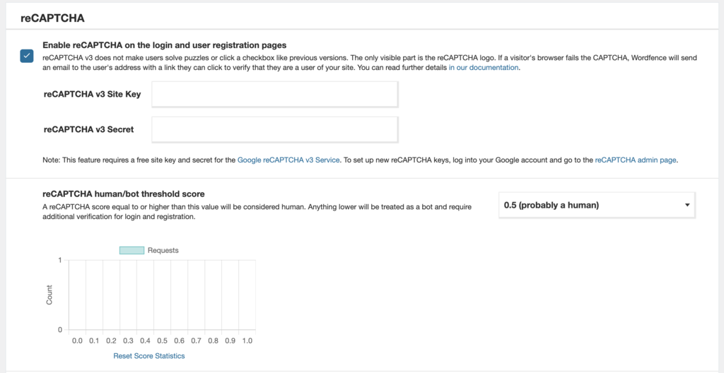 recurso recaptcha no plugin wordfence para wordpress