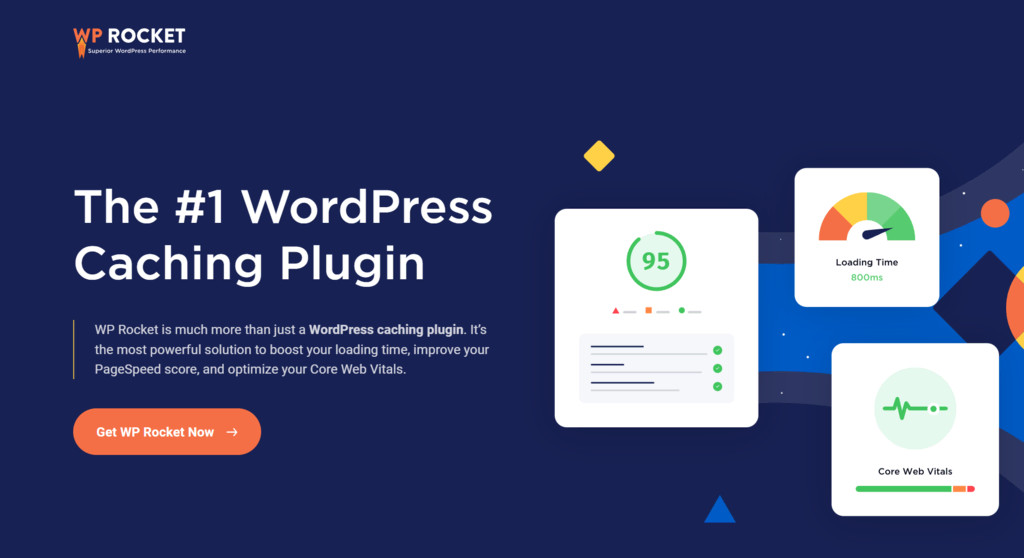 P&aacute;gina inicial do WP Rocket. O plugin de cache n&ordm; 1 do WordPress