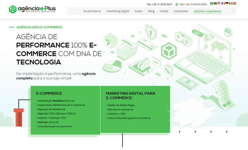 agência e-plus na internet