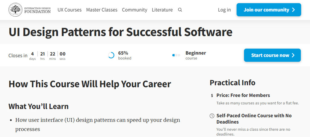 curso de ui design da interaction design foundation
