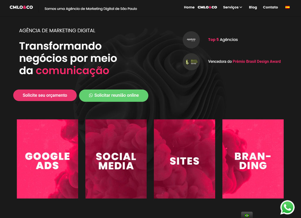 p&aacute;gina da cmlo&co