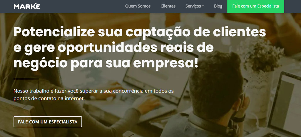 ag&ecirc;ncia de marketing digital marke