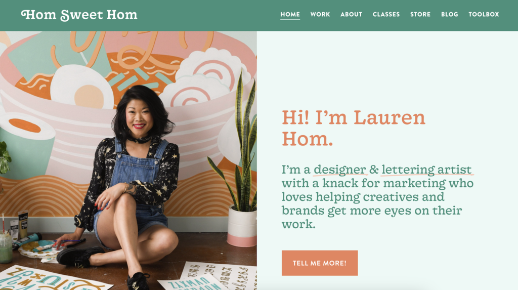site portf&oacute;lio de lauren h&ocirc;m