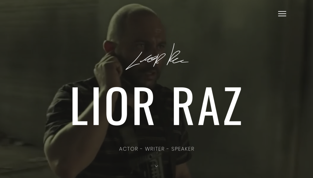 site de portf&oacute;lio de lior raz
