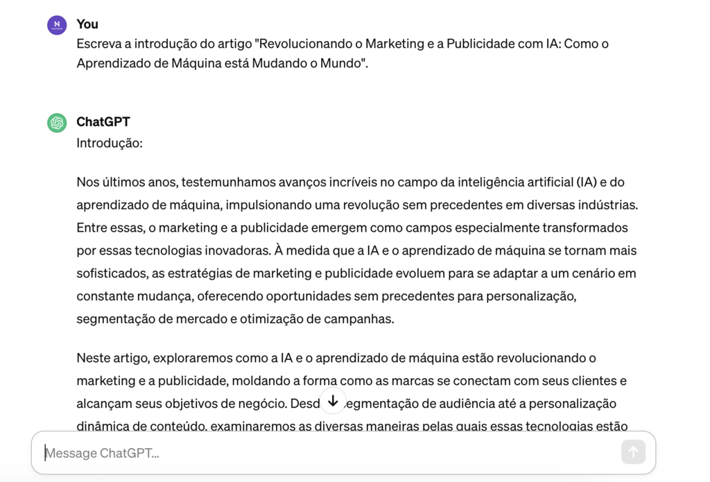 chatgpt escreve introdu&ccedil;&atilde;o de artigo para blog