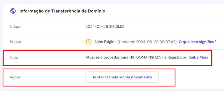 problemas e soluções ao transferir domínio .br para a hostinger no hpanel