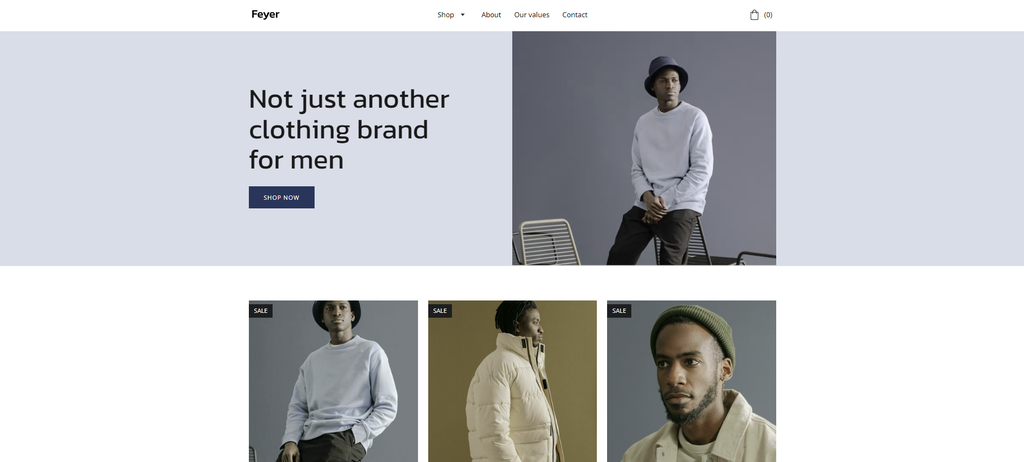 tema de e-commerce feyer