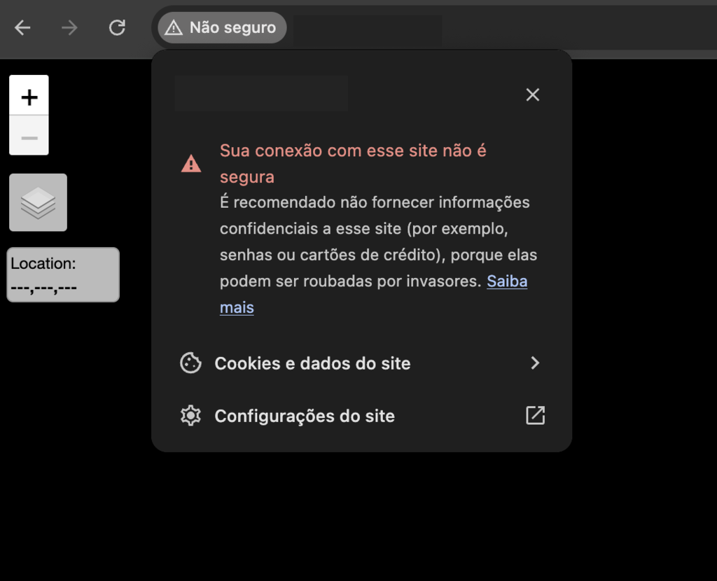 Erro de conex&atilde;o n&atilde;o &eacute; segura