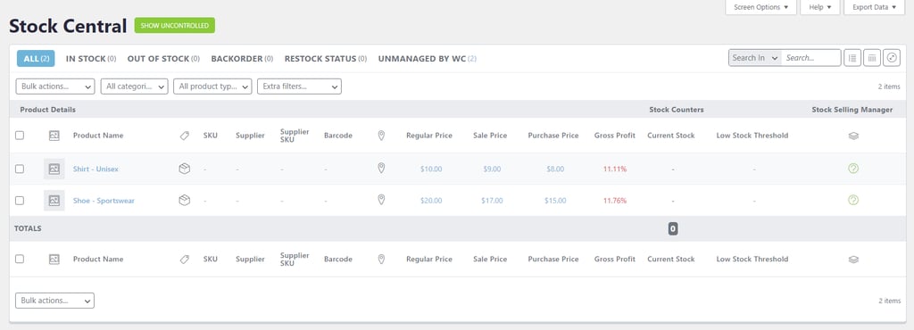 plugin de gerenciamento atum inventory management para woocommerce