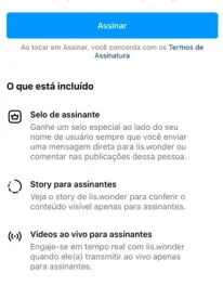 conte&uacute;do exclusivo no instagram