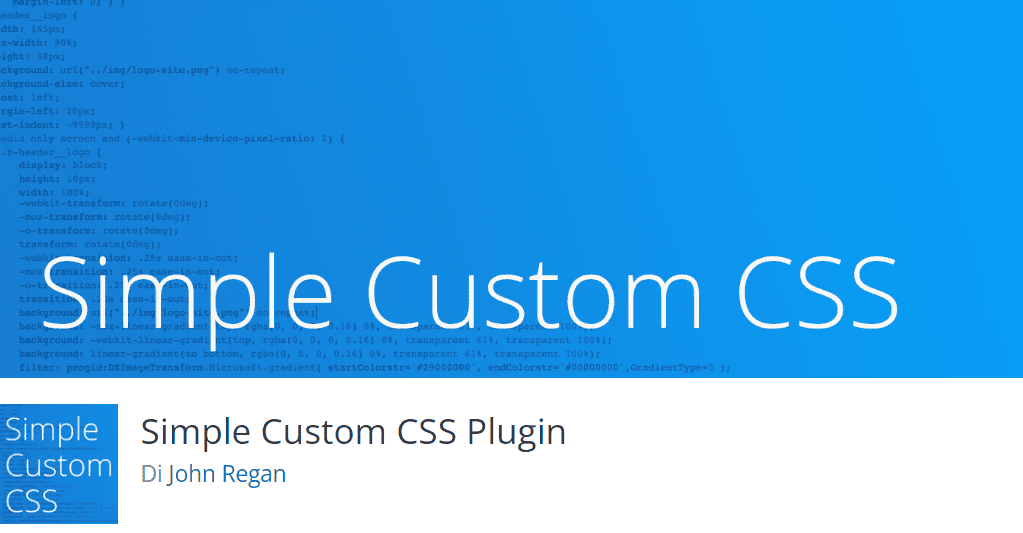 Banner plug-in Simple Custom CSS
