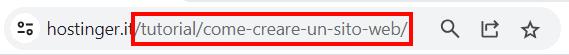 Come pu&ograve; apparire il percorso verso la risorsa in un URL