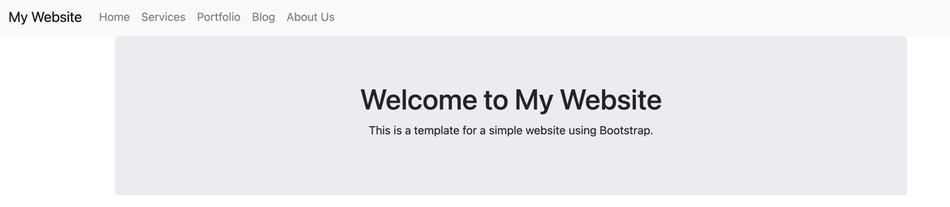 Esempio homepage sito web