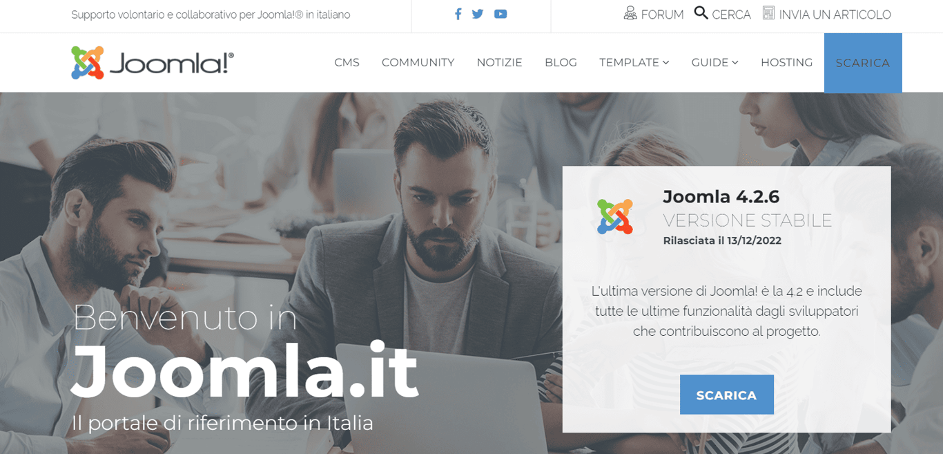 Homepage di Joomla!