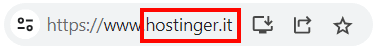 hostinger.it &egrave; un nome di dominio o un indirizzo web per il sito web di Hostinger