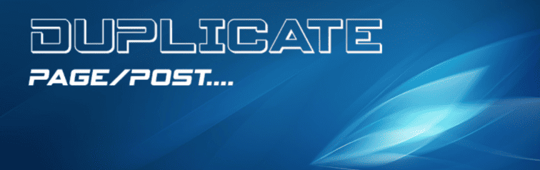 Banner del plugin Duplicate Page and Post di WordPress